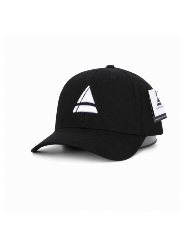 Alpha-U 6 Panel Hat | Jet Black